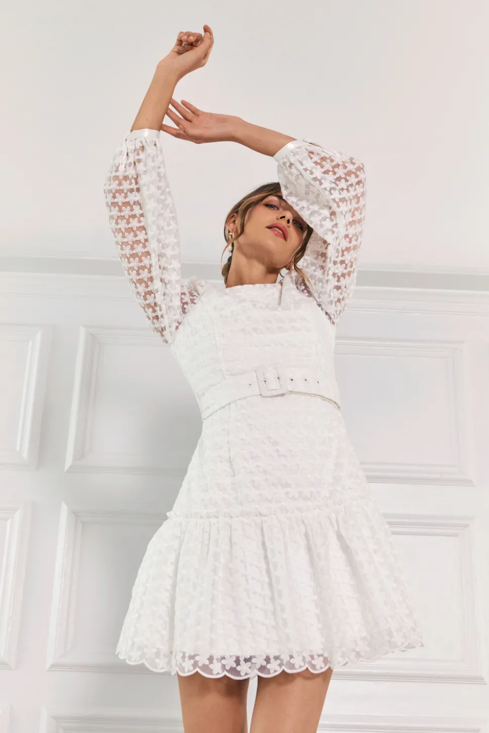 Francine miniklänning med skärp