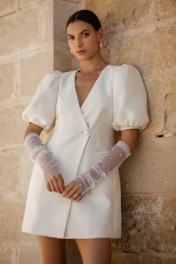 Handskar med pärlor