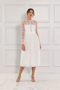 Helia långärmad midiklänning