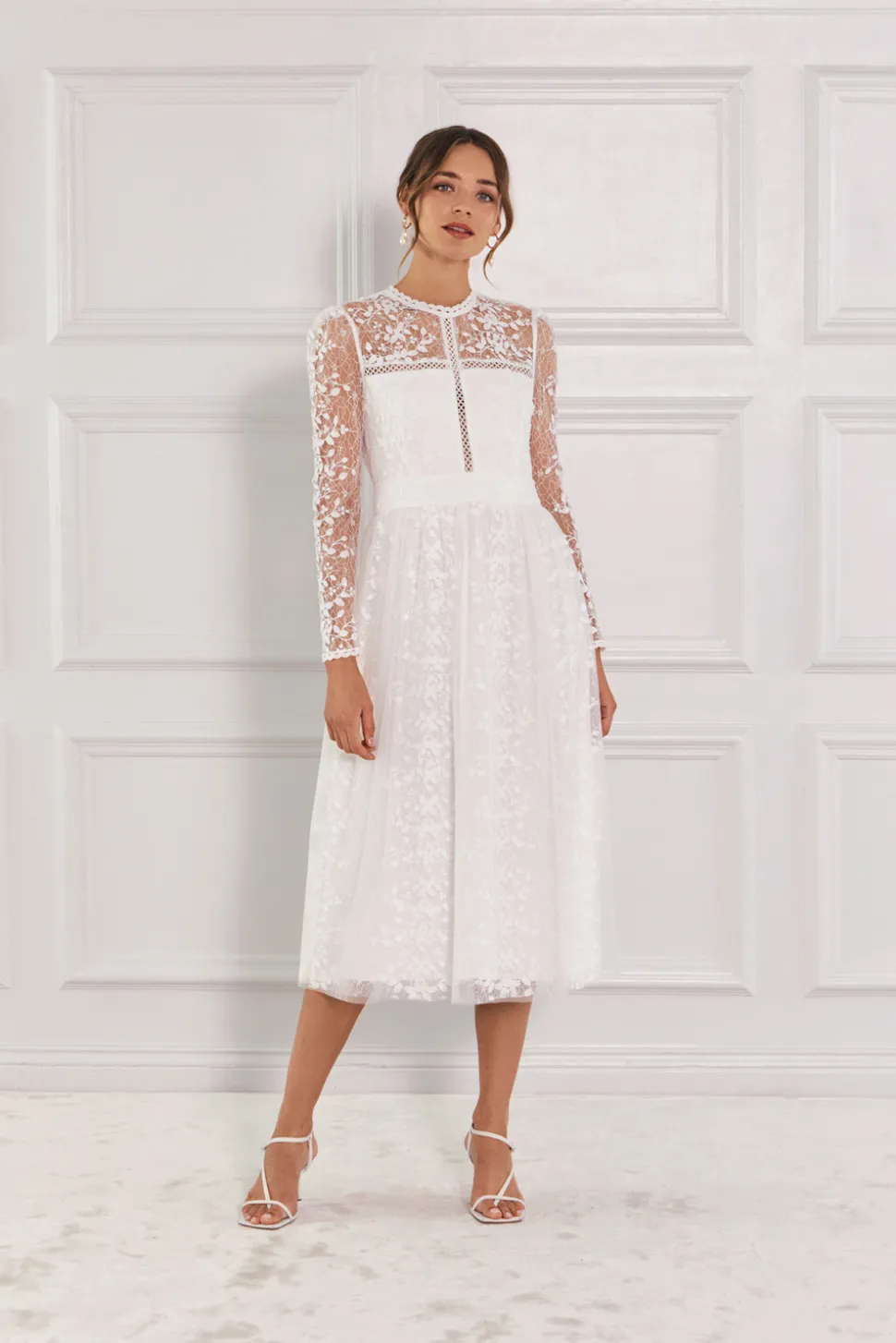 Helia långärmad midiklänning