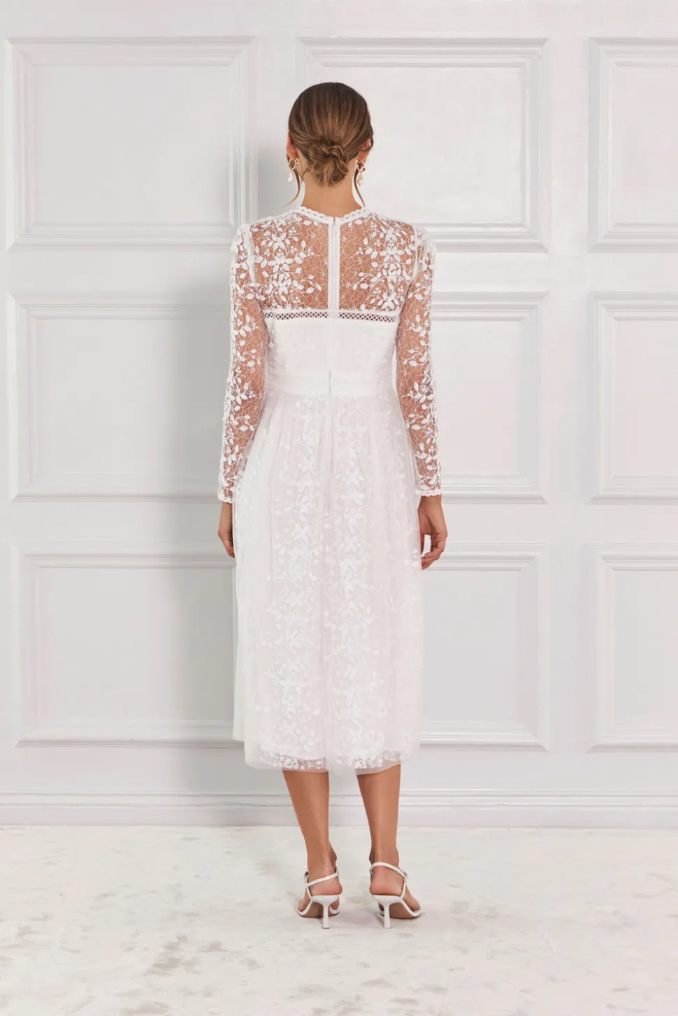 Helia långärmad midiklänning