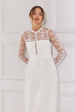 Helia långärmad midiklänning