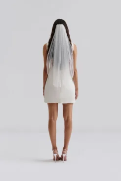 Sky mist kort slöja